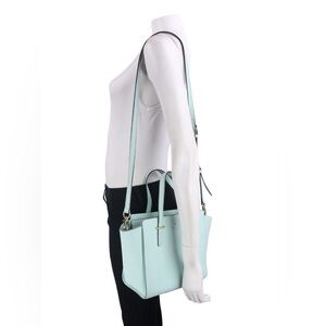 Kate Spade Baby Blue Cedar Street Hayden Leather Satchel Cross Shoulder Bag